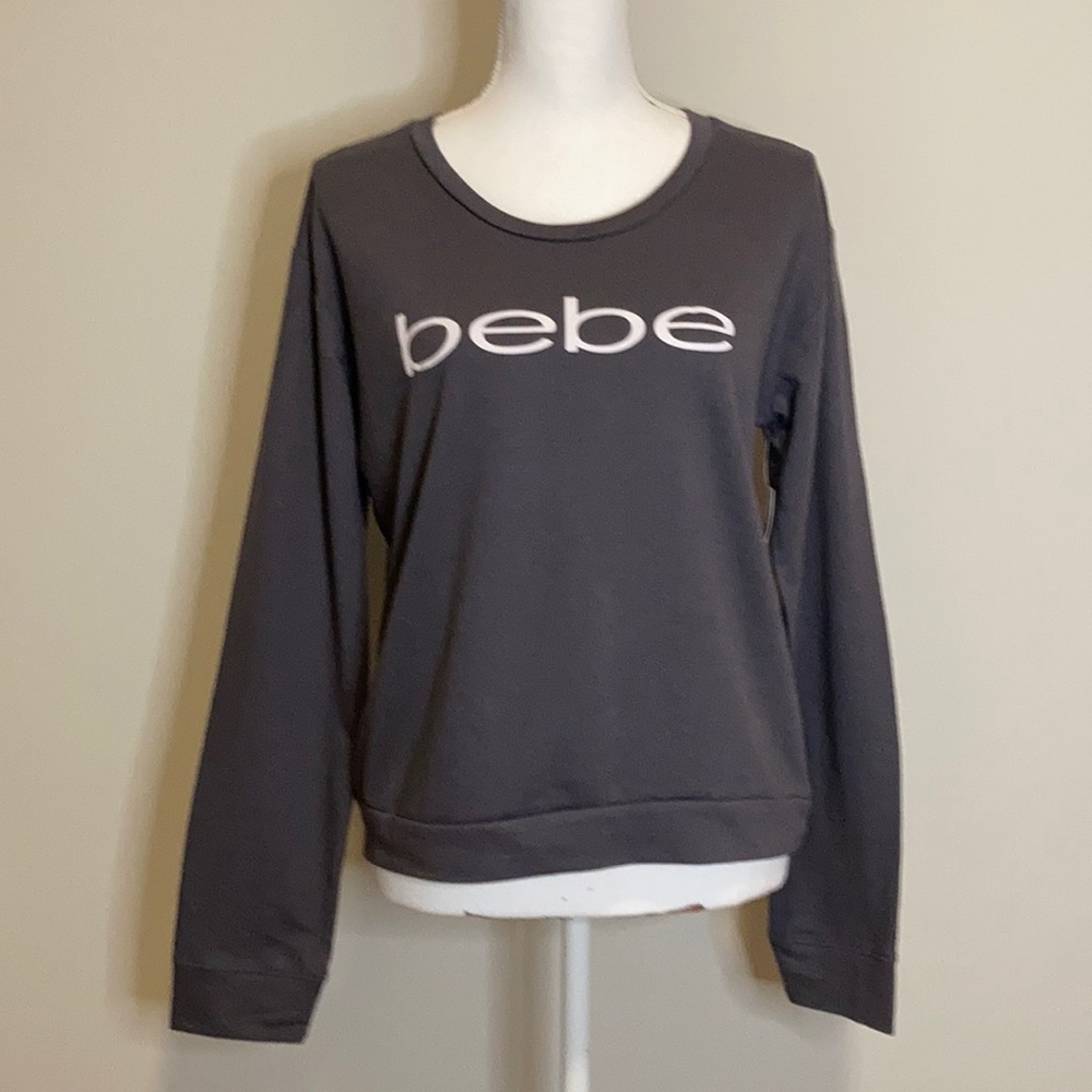 bebe sleepwear long sleeve top Gary color